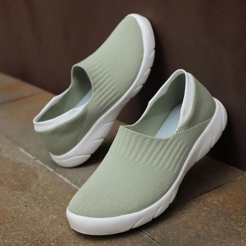 MWY Flats Shoes Women Soft Lightweight Socks Sneakers Zapatillas De Mujer Casual  Outdoor Walking Shoes Trainers Women Loafers