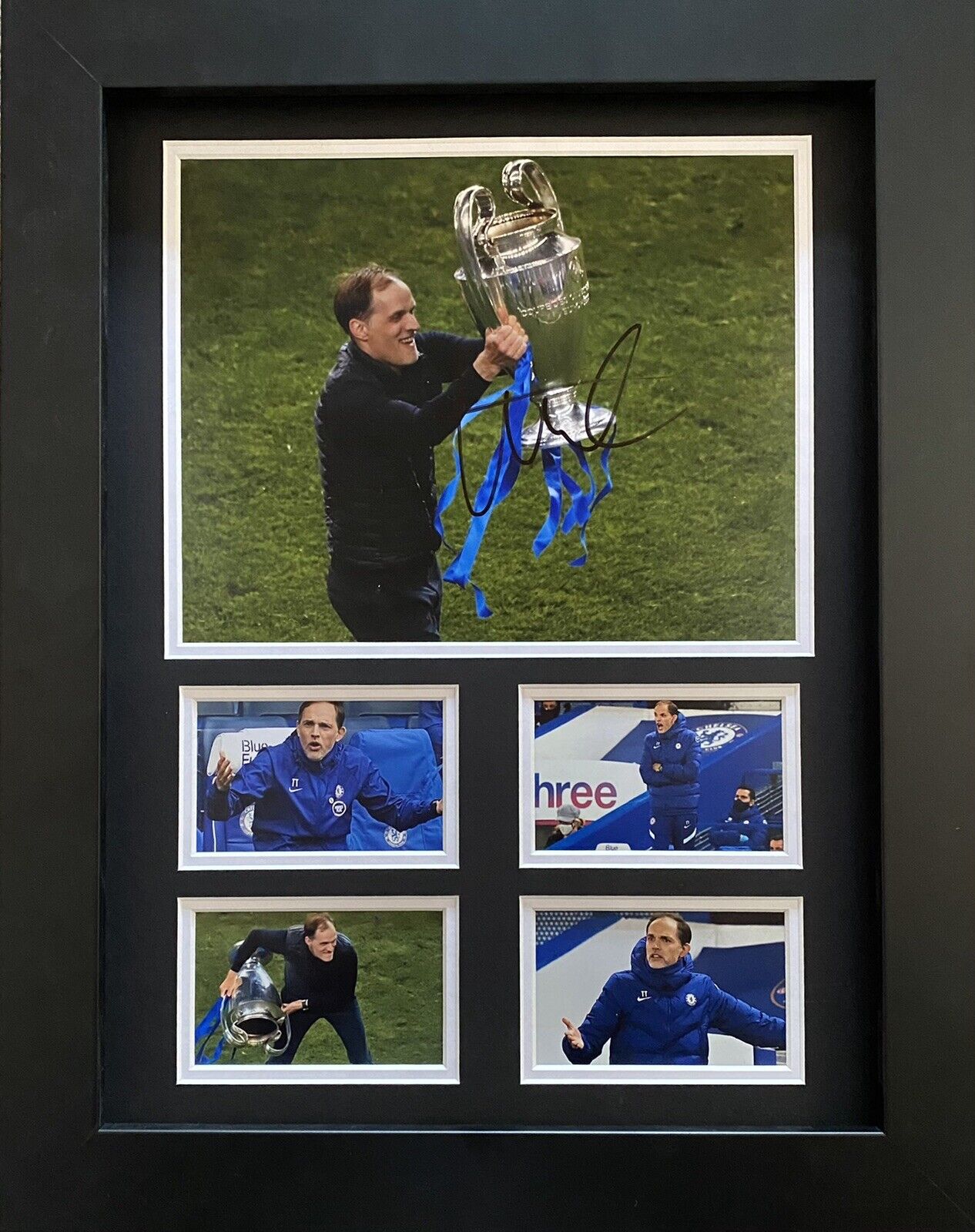 Thomas Tuchel Hand Signed Chelsea Photo Poster painting In 16x12 Frame Display, See Proof