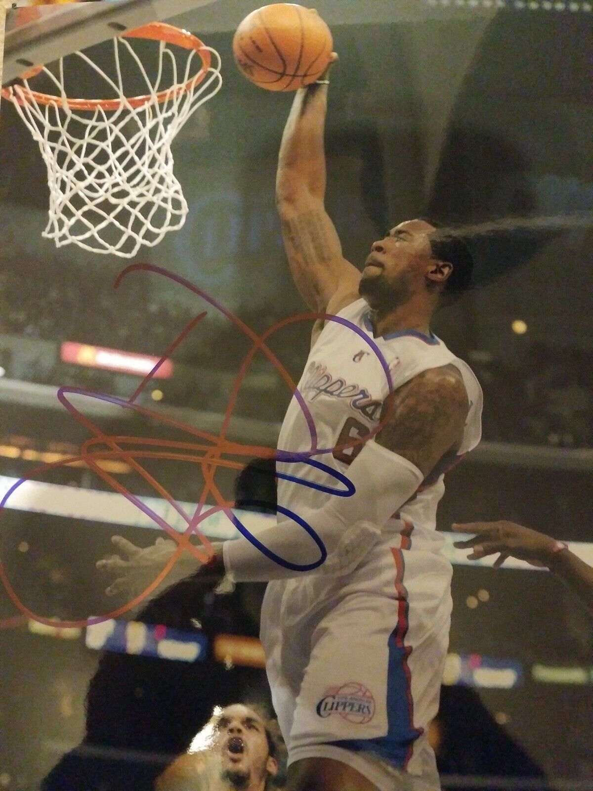 DeAndre Jordan signed 8X10 Photo Poster painting Los Angeles Clippers Brooklyn Nets