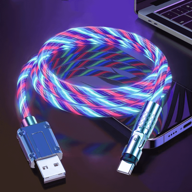 🪫Limited time 55% discount 📲Rotating glow data cable