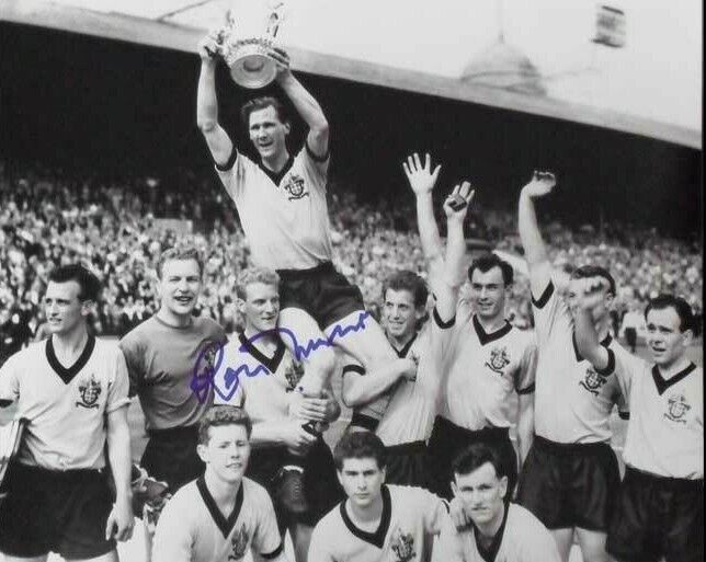 RON FLOWERS SIGNED WOLVERHAMPTON WANDERERS 10X8 Photo Poster painting WOLVES WITH PROOF & COA