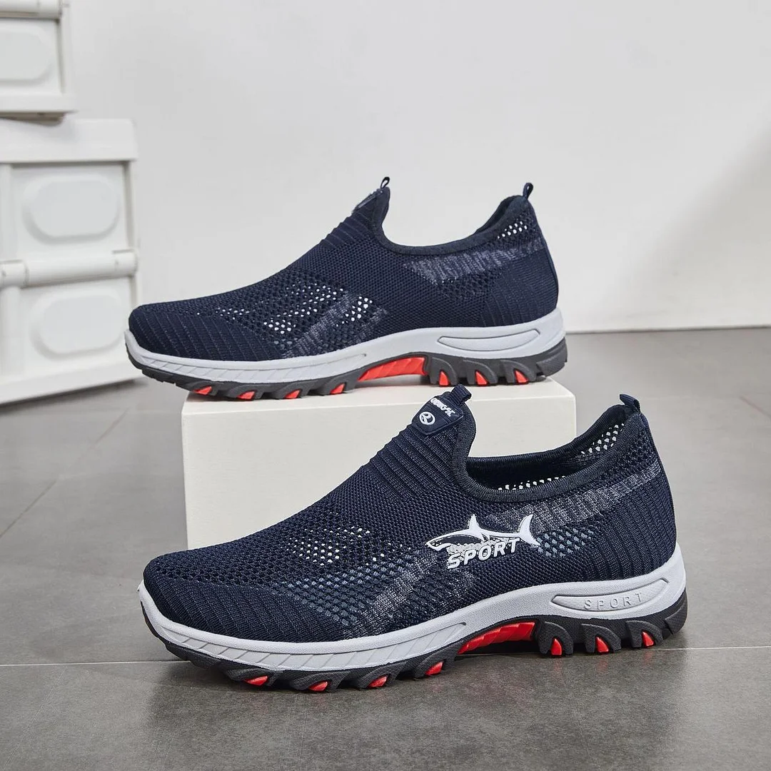 Abella | Shoes | Abella True Comfort Emerge Navy Breathable Mesh Slip On Sneakers Shoes Size 65m