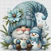 Blue Dryad And Snowman-11CT Counted Cross Stitch 40*40cm/15.75*15.75in