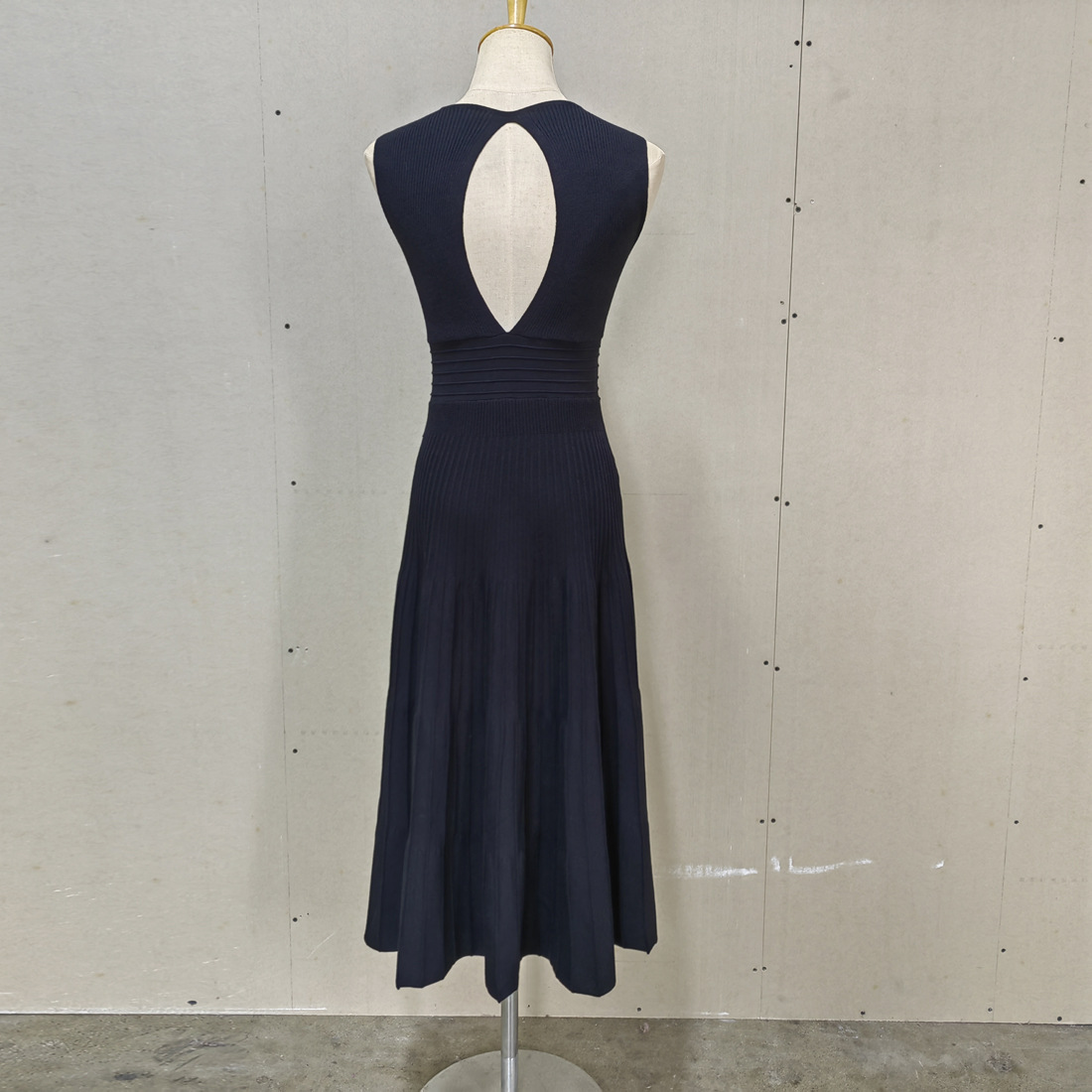 Ootddress Knit V-Neck For Women Maxi Dress Y2k Backless Fashion Knitwear Party Dress Casual Baggy High Waist Summer Female Dress