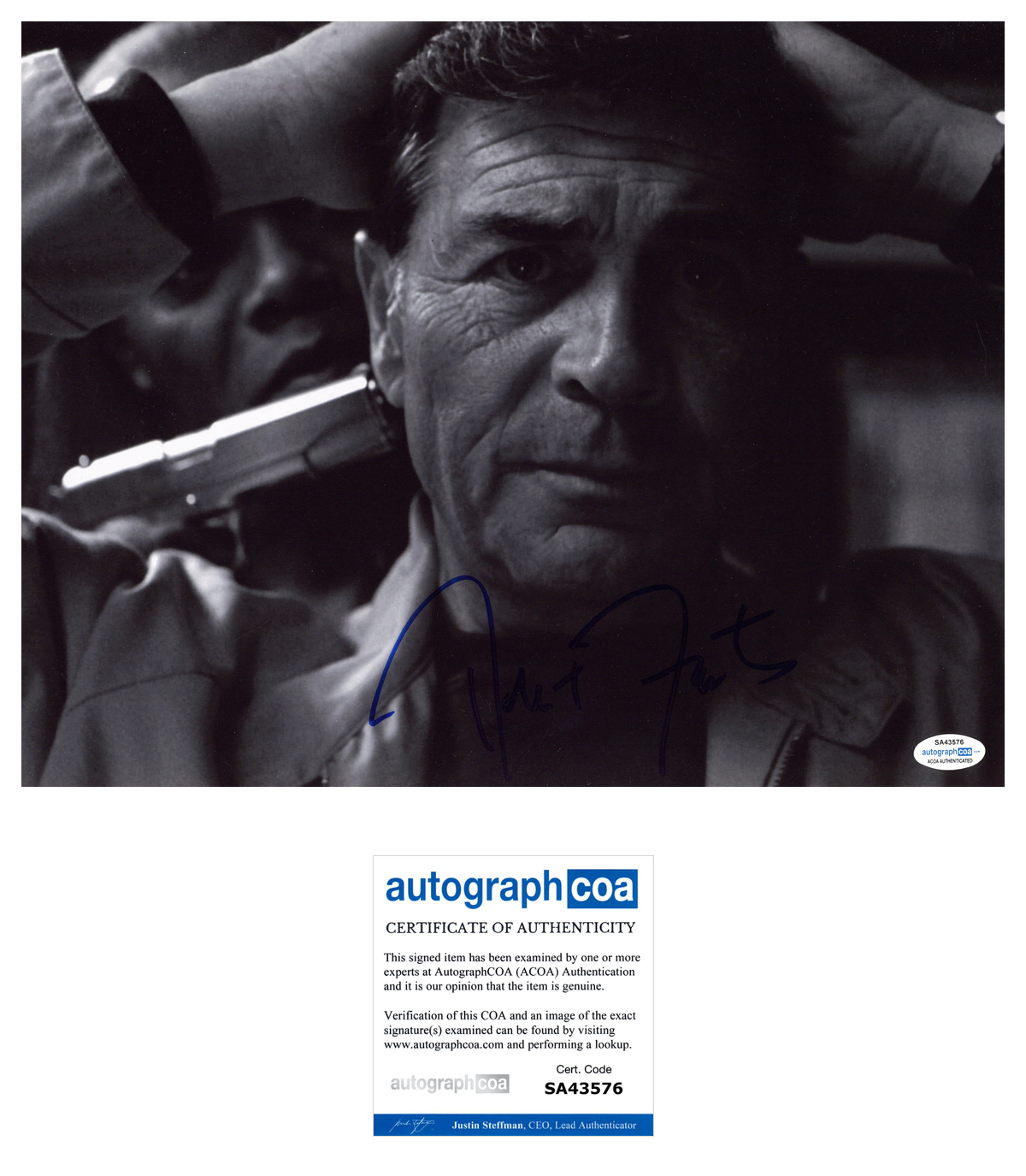 Robert Forster Signed Autographed 11x14 Photo Poster painting Jackie Brown Actor ACOA COA