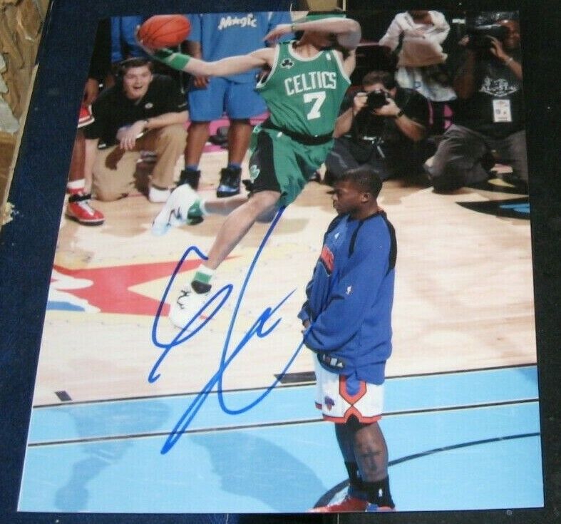 Gerald Green Boston Celtics SIGNED AUTOGRAPHED Slam Dunk 8x10 Photo Poster painting Basketball