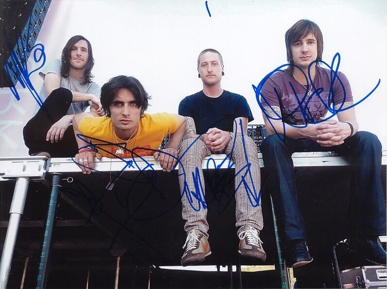 All American Rejects genuine autograph 6x9