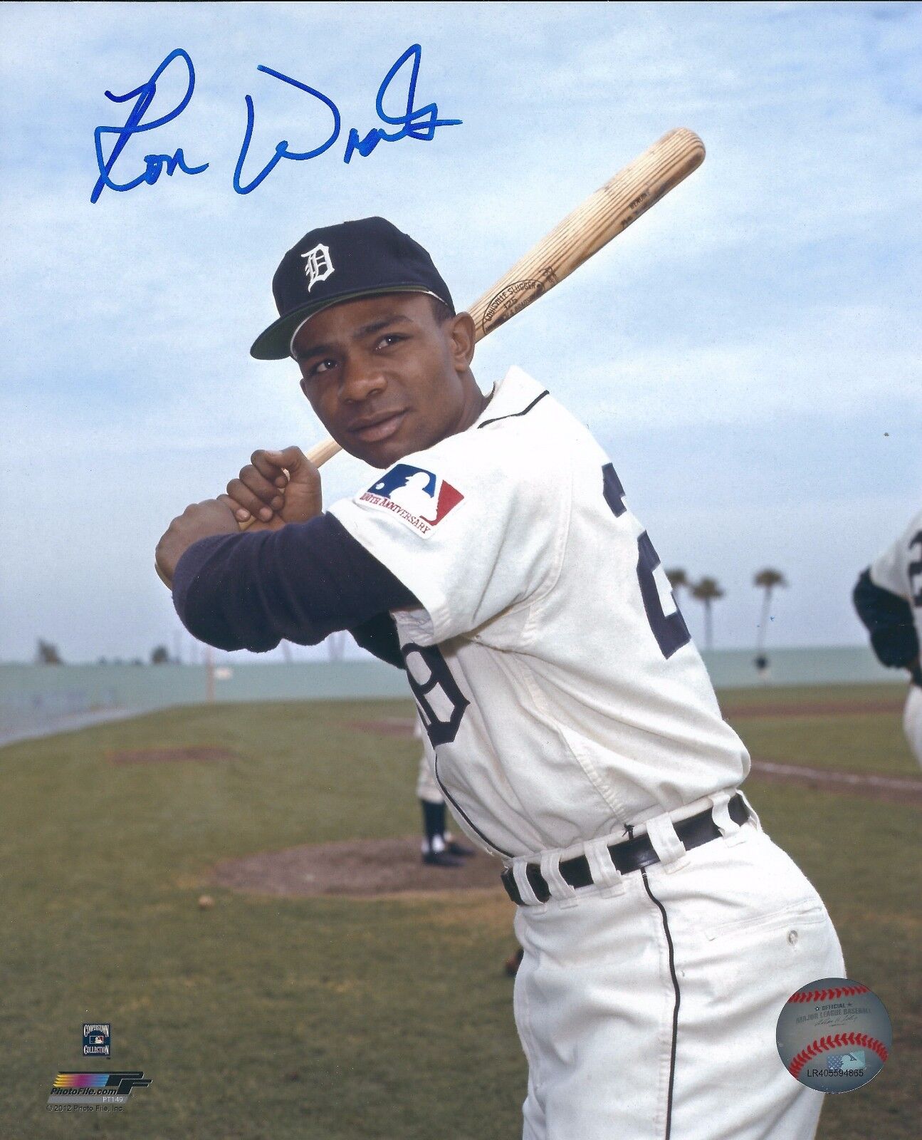 Signed 8x10 RON WOODS Detroit Tigers Autographed Photo Poster painting - COA