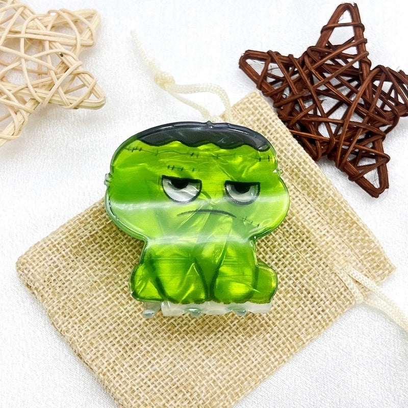 Halloween Cute Women’s Cartoon Acetic Acid Sheets Hair Claws