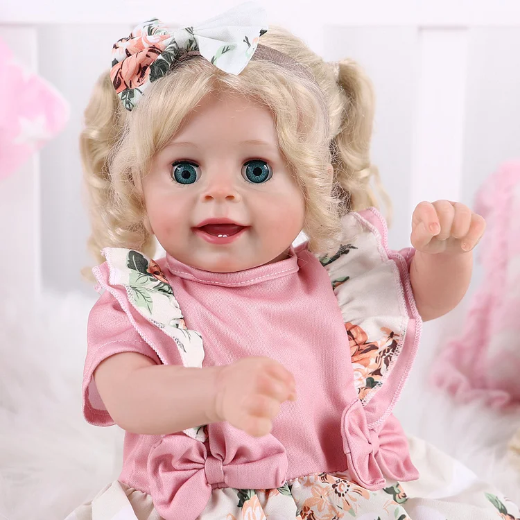 Babeside 18'' Open and Close Eyes Reborn Baby Doll Girl Yaney