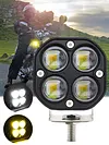 3 Inch LED Pods Work Light Bar White & Yellow 12V-48V Motorcycle Fog Lights 40W