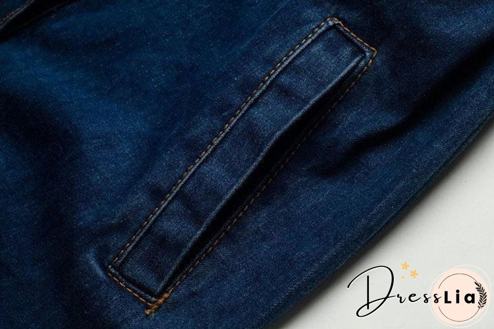 Women Denim Dress Winter Office Slim Big Size Jeans Mid-Cuff Dress Cowboy Dress With Belt For Women Jeans Dress Plus Size