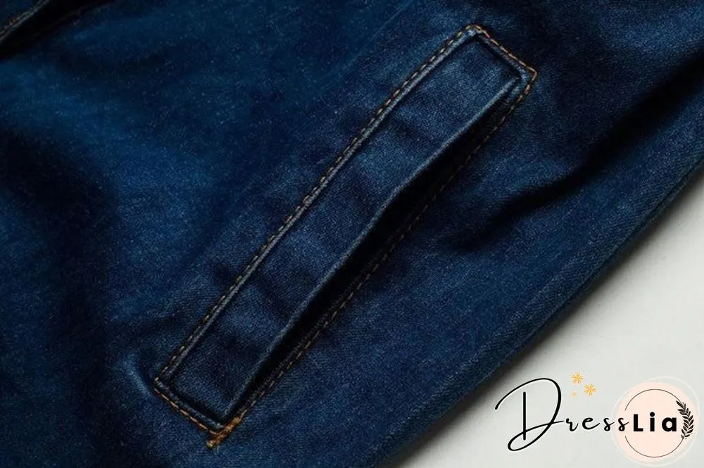 Women Denim Dress Winter Office Slim Big Size Jeans Mid-Cuff Dress Cowboy Dress With Belt For Women Jeans Dress Plus Size