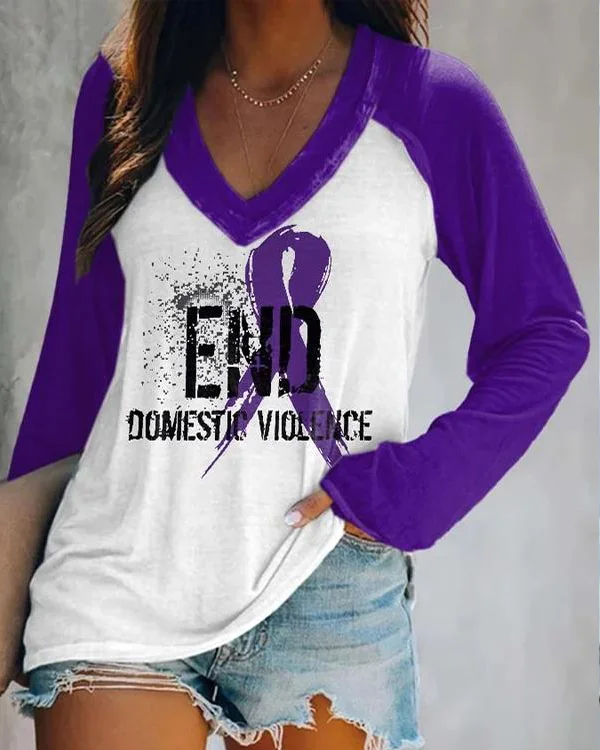 Fashion Colorblock Print Long Sleeve Sweatshirt