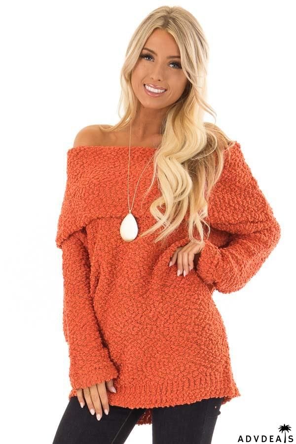 Off The Shoulder Comfy Sweater