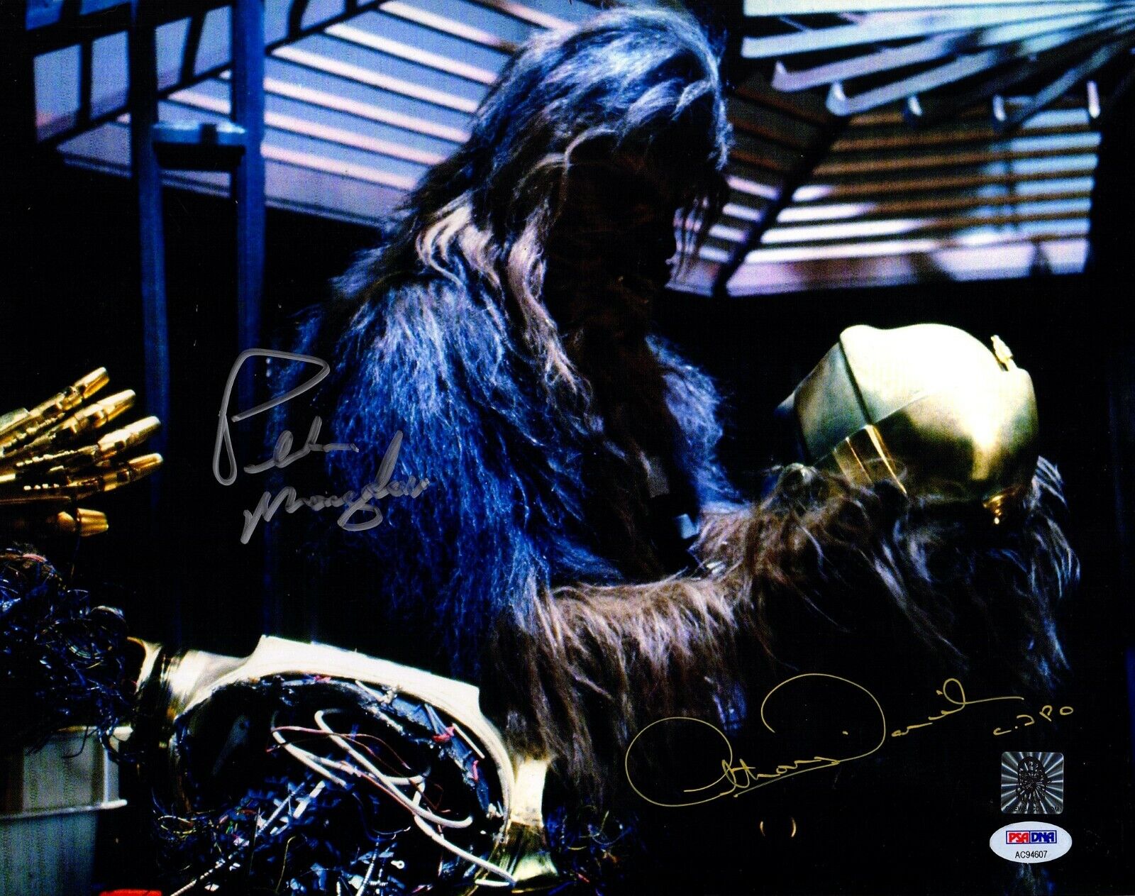 PETER MAYHEW & ANTHONY DANIELS signed 11X14 Photo Poster painting EMPIRE STRIKES BACK