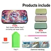 Pink White Horse Diamond Painting Nail Art Bag Set Includes 7 Professional Tools