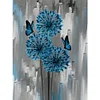 Blue Flowers - 11CT Stamped Cross Stitch - 40*50cm - Flower