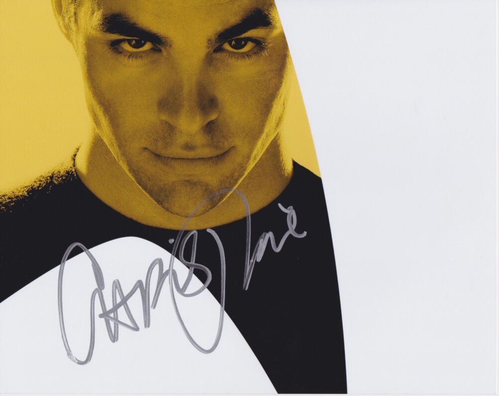 Chris Pine (Star Trek) signed authentic 8x10 Photo Poster painting COA (G)