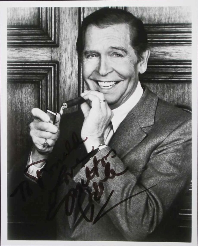 Milton Berle (d. 2002) Signed Autographed Vintage Glossy 8x10 Photo Poster painting To Ronald