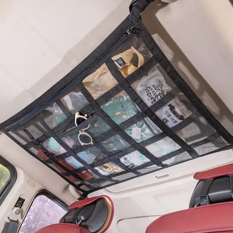 🔥✨HOT SALE -2025 Upgrade Car Ceiling Cargo Net Pocket