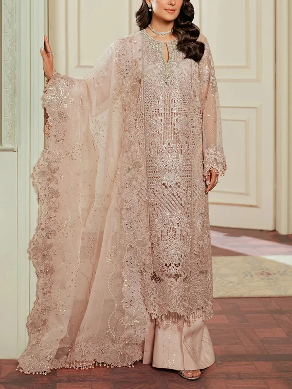Lace Mesh Elegant Pakistani Ladies Suit
