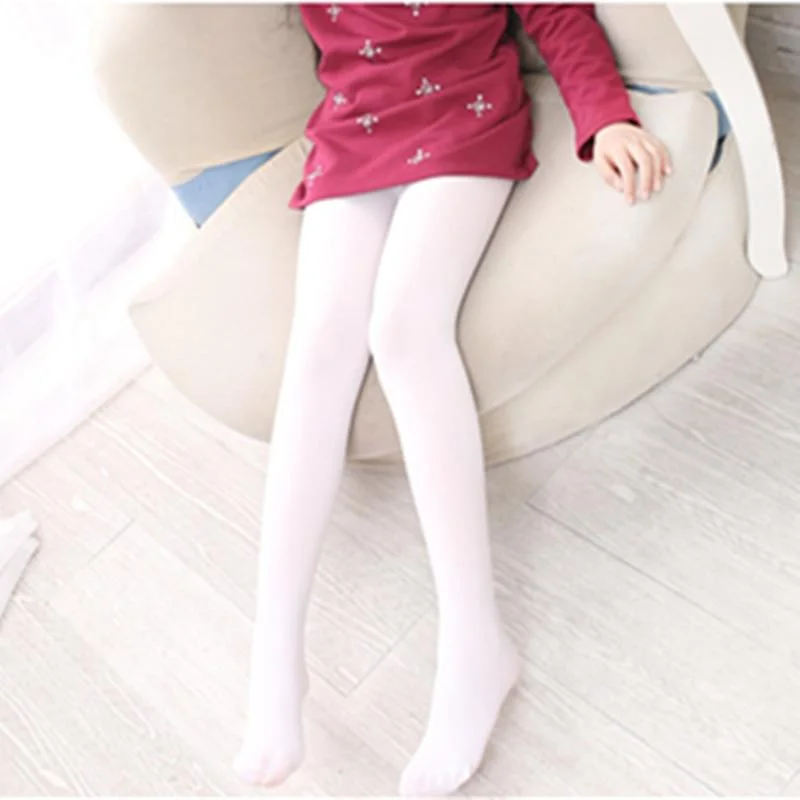 Autumn Winter Girls Leggings Soft Cotton Warm Stockings Stretchy Sport Pants Toddlers Kids Princess Girls Pantyhose For 2-8 Yrs