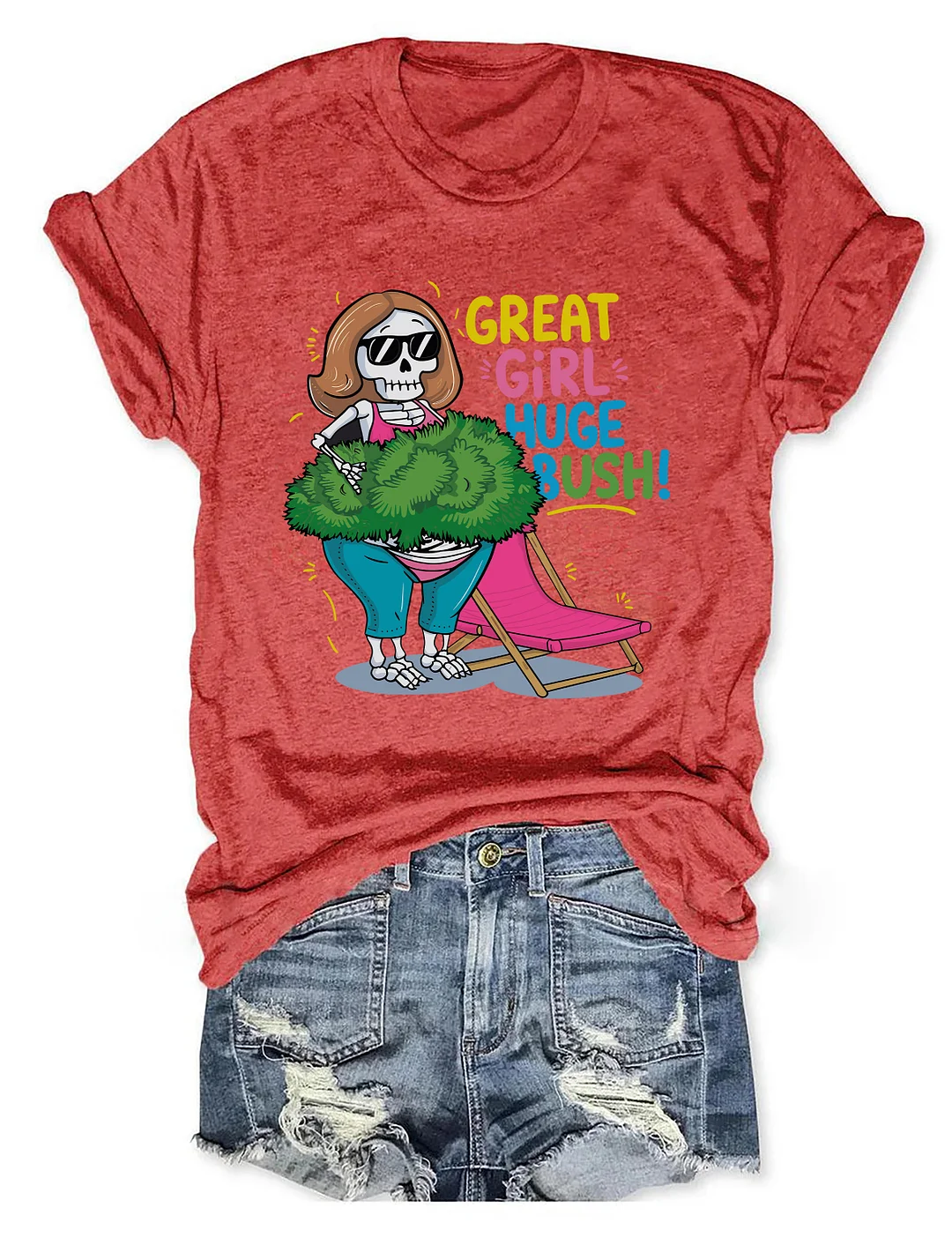 Great Girl Huge Bush T-shirt