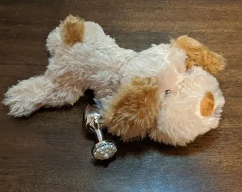 Pup Butt Plug, ABDL, DDLG, Age Play, Stainless steel butt plug, Adult  plushie, Anal plug, Pet Play, Sex toy, Little space, Kinky toy