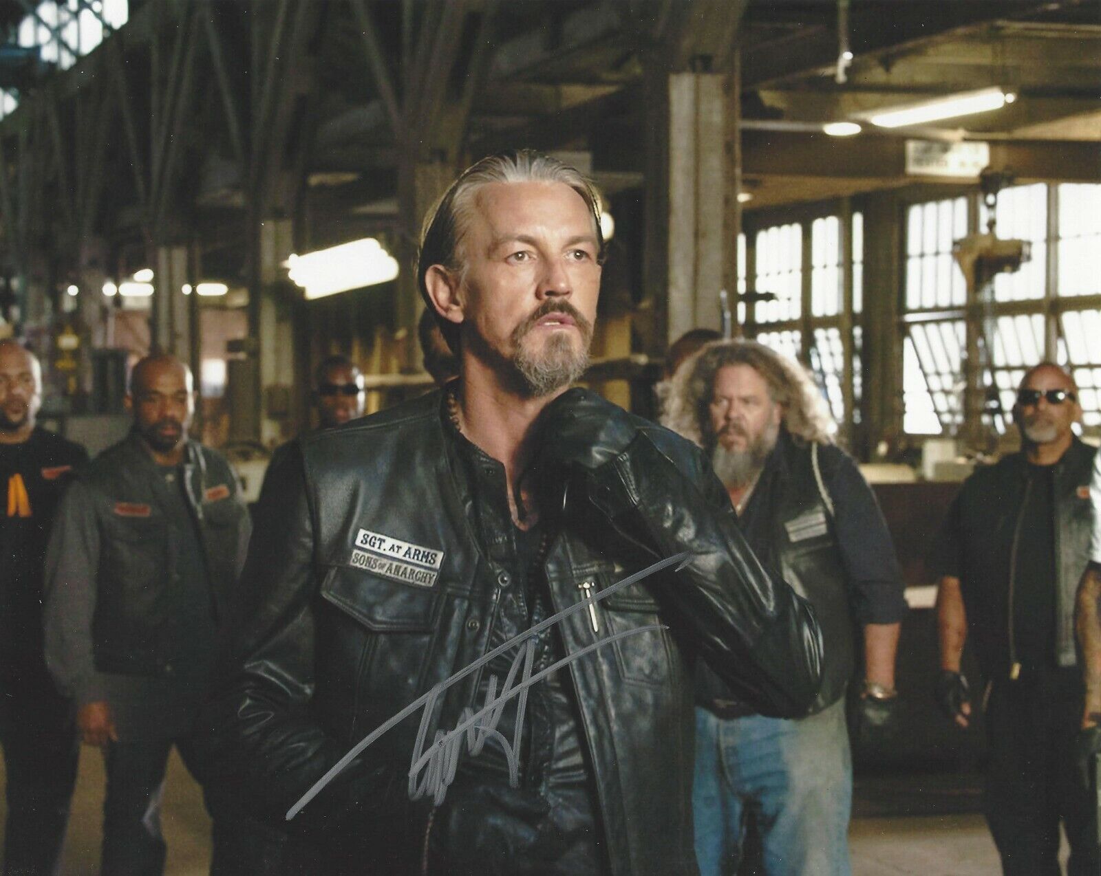TOMMY FLANAGAN SIGNED 'SONS OF ANARCHY' CHIBS 8x10 Photo Poster painting D w/COA TV SHOW ACTOR