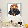 Sunset Deer-11CT Stamped/Counted Cross Stitch 40*40cm/15.75*15.75in tapestrymarket