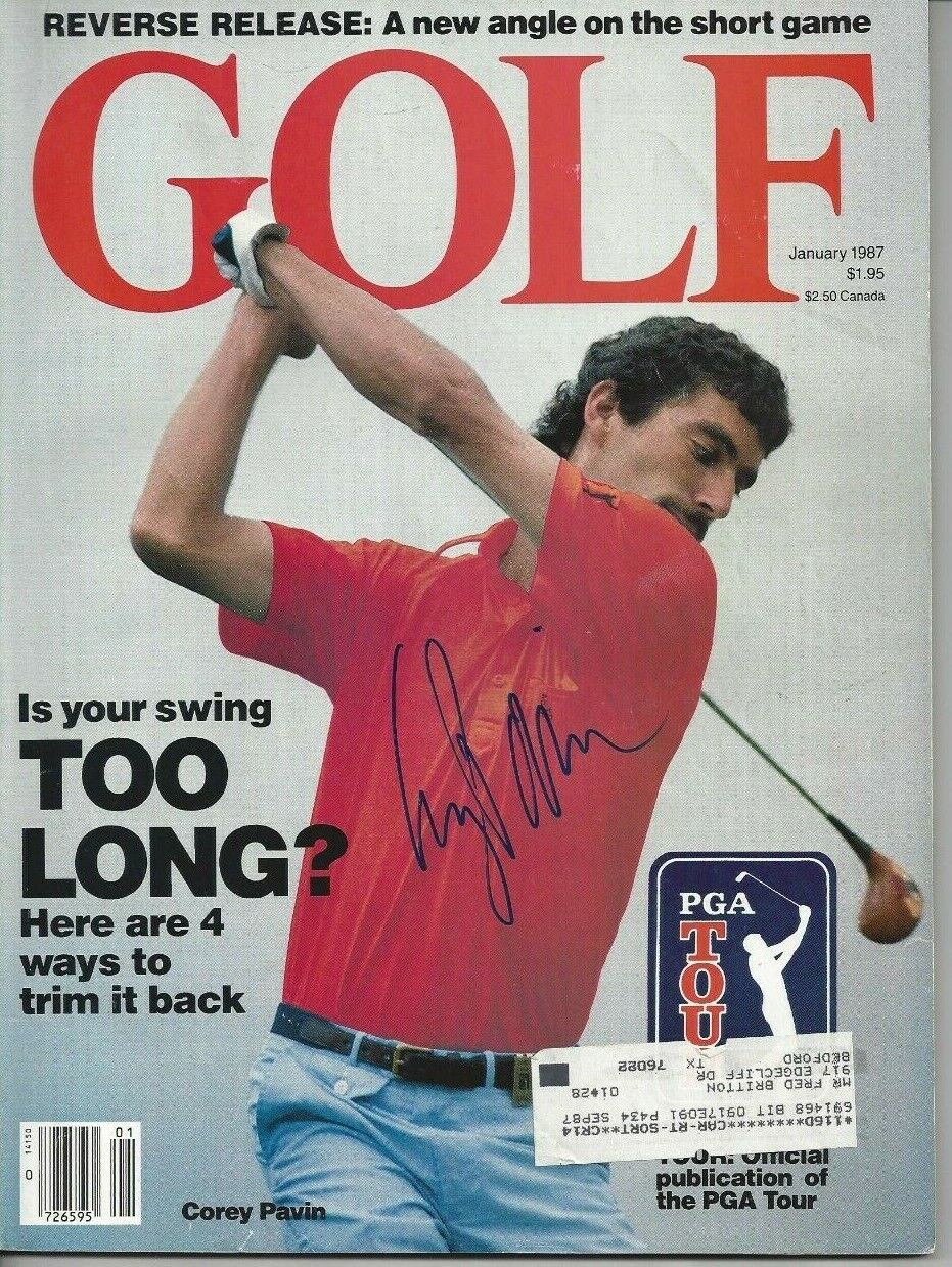 Corey Pavin Autographed Magazine PGA GolfC667