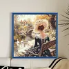 Victorian Girl-14CT Stamped Cross Stitch 50*50cm/19.69*19.69in