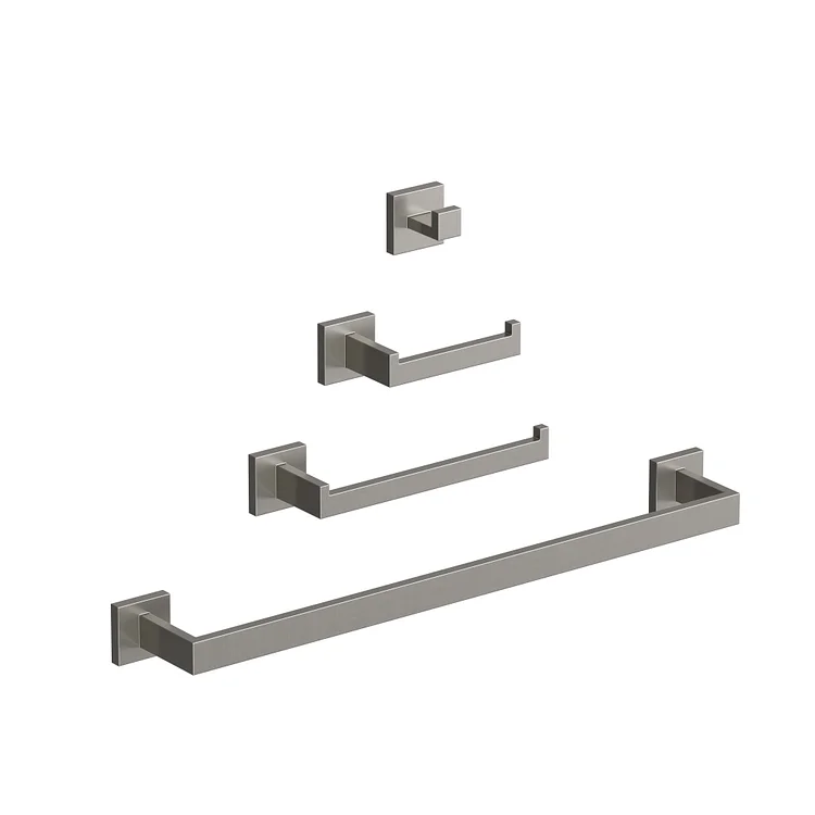 EVERSTEIN 22" Stainless Steel Bathroom Towel Rack Set in Brushed Nickel