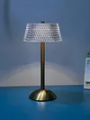 Crystal Table Lamp Cordless Desk Lamp Dimmable Sleeping Light for Restaurant Bar
