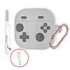 Cute Case Cover for Samsung Galaxy Buds4/4Pro Earbuds Silicone Protective Case with Keychain Shockproof Cartoon Game Design