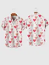 💕 Full-Print Heart-Shaped Men's Short Sleeve Shirt