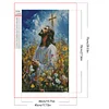 Jesus Kreuz 5d DIY Diamant Kunst Malerei Kit Quadrat Vollbohrer Dimond Art 45x75cm