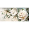 (95*50cm)White Rose - Full Square Drill Diamond Painting