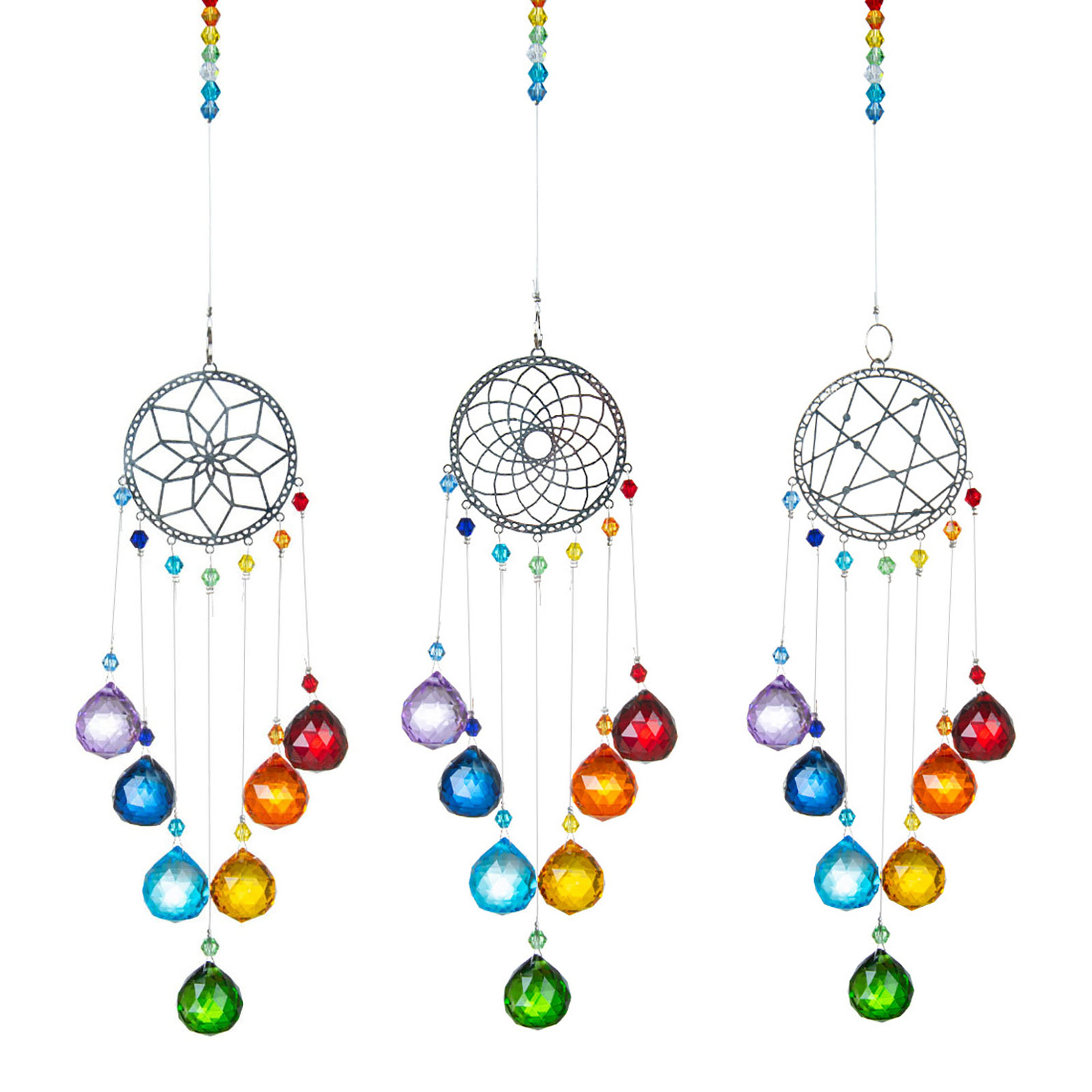 

for Windows, Crystal Prism Glass Hanging Ornament, Rainbow Maker, Bauhinia colorful 20mm ball, 501 Original