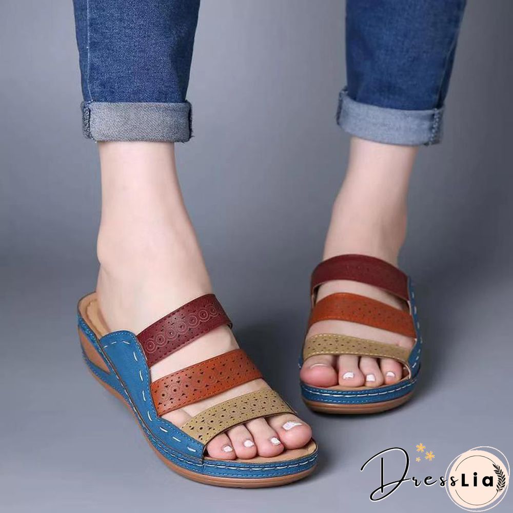 Women Sandals Fashion Wedges Shoes For Women Slippers Summer Shoes With Heels Sandals Flip Flops Women Beach Casual Shoes