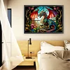 Stained Glass Dragon-11CT Counted Cross Stitch Kit(45*60cm)