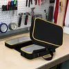Roll Up Tool Bag with 3 Clear Window Cases Detachable Oxford Fabric Tri-fold Tool Bag Organizer Ideal for Crafts DIY Repair Men