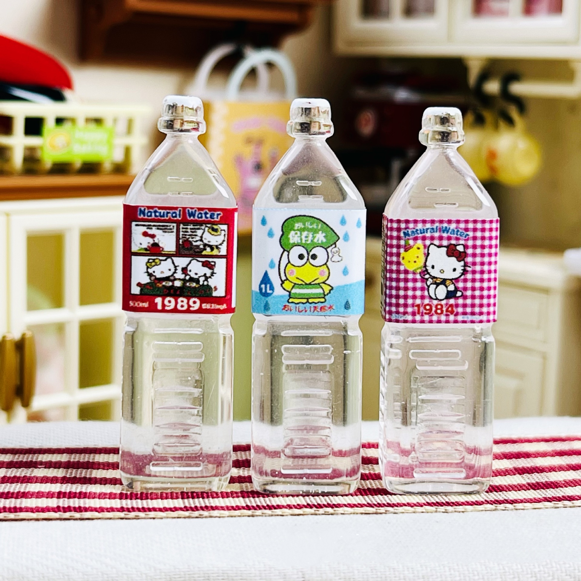 Mini Square Bottle Resin Charms DIY Accessories