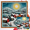 Colorful House - 14CT Counted Cross Stitch - 40*40cm