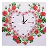 Diamond Painting-DIY Crystal Rhinestone Rose Clock(35*35 CM)