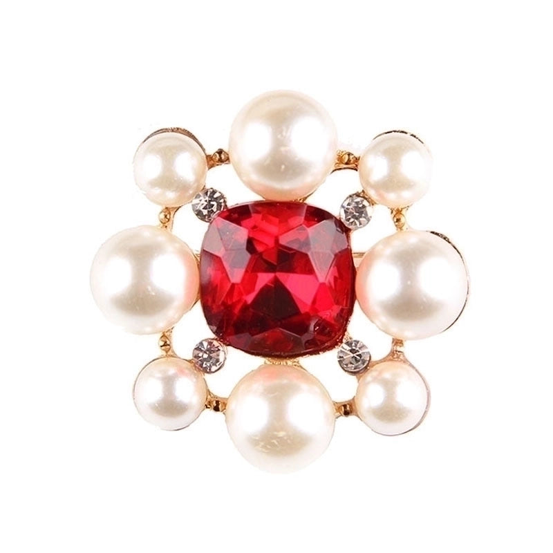 Elegant Pin Star Flower Snowflake Imitation Pearl Alloy Rhinestone Women’S Brooches