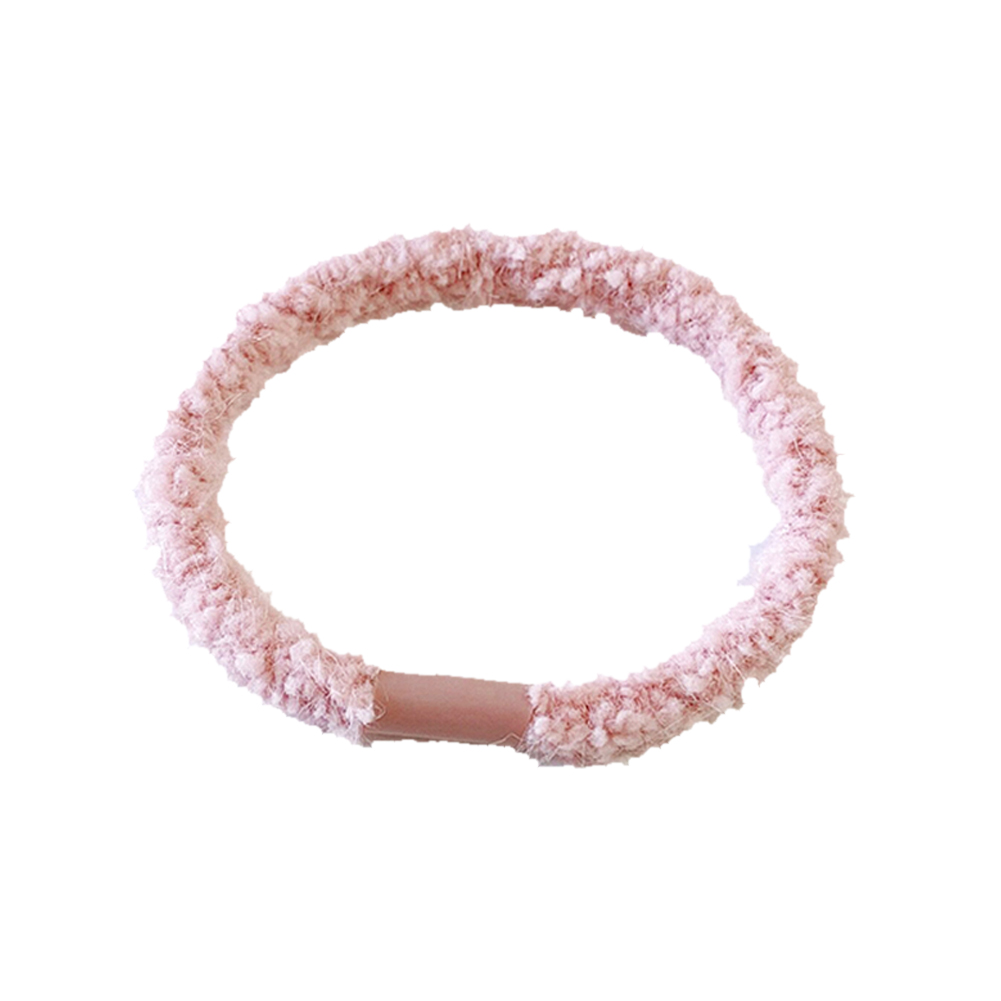 

Daily Scrunchies Hair Rope Ties Loop Elastic Hairwear Women Ponytail Holder, Pink, 501 Original