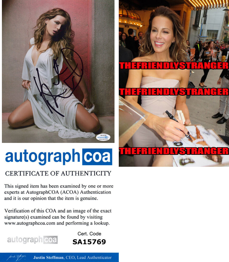 KATE BECKINSALE signed Autographed 8X10 Photo Poster painting c PROOF Hot SEXY Underworld ACOA