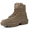 Dallader Men's Waterproof Side Zipper Outdoor Combat Boots 